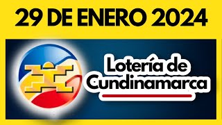 LOTERIA DE CUNDINAMARCA último sorteo del lunes 29 de enero de 2024 💫✅💰 [upl. by Stevenson954]