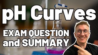 pH titration curve exam question and content summary  OCR A level Chemistry  pH curves [upl. by Acirretahs]