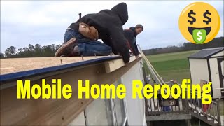 HOW TO Repair Single Wide Mobile Home Trailer Roof Training [upl. by Vallo]