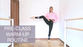 WARMUP ROUTINE FOR BEGINNERS  My Pre Ballet Class Workout  natalie danza [upl. by Koerlin]