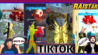 RAISTAR VS WHITE 444 ON TIK TOK VIDEO FREE FIRE WHITE 444 TIK TOK VIDEO [upl. by Dabney813]