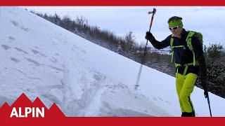 Skitouren  Technik So gehen Spitzkehre und Kickkehre  ALPIN  Das Bergmagazin [upl. by Susanna]