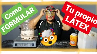 Como PREPARAR LÁTEX liquido para MASCARAS curso parte 7 [upl. by Yl]