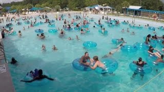 How No Swimmers Noticed Toddler Drowning At Crowded Water Park Wave Pool [upl. by Conners826]