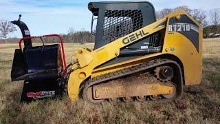 Testing the Woodmaxx skid steer front mount wood chipper [upl. by Olag]