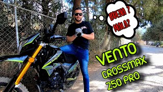 VENTO CROSSMAX 250 PRO 2021 REVIEW TEST DRIVE COMENTARIOS DE USUARIO [upl. by Heady612]