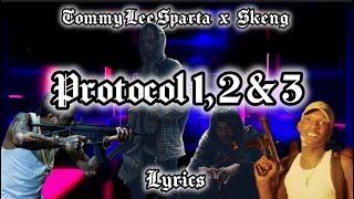 Tommy Lee Sparta x Skeng  Protocol 12 amp 3  Compilation With Lyrics [upl. by Jobi]