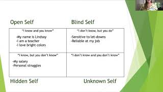 Johari Window Model Lindsay Walshs Teaching Demo [upl. by Neelya1]