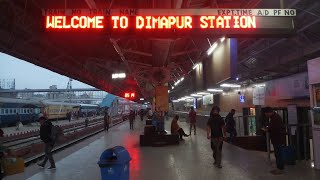 DIMAPUR RAIL STATION  ARRIVAL AND DEPARTURE OF INTERCITY TRAIN [upl. by Salhcin]