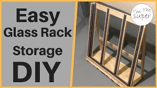 How To Make Glass Rack Storage [upl. by Aramoix]