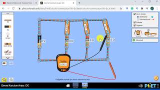 Paralel Direnç Devresi Uygulaması Phet Simülasyon [upl. by Ludwog193]
