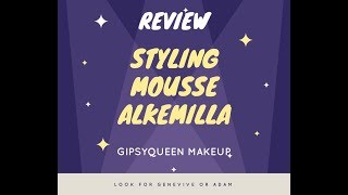 Bio review  Styling Mousse Alkemilla  Linea KHair [upl. by Nos]