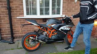 KTM RC 125 EXHAUST SOUND  BLACK WIDOW GP [upl. by Woothen]