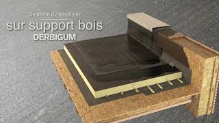 Comment installer une étanchéité bitumineuse sur support bois  Derbigum [upl. by Aicemat]