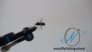 Fly Tying Learn the Easiest Black Ant Pattern [upl. by Nattie]