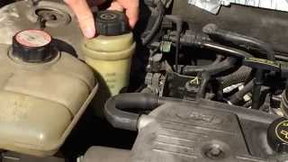 How To Check The Power Steering Fluid Level On A Ford Focus [upl. by Botsford]