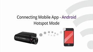 Thinkware F800F800PRO Connecting the Mobile App – Hotspot Android [upl. by Sisi]