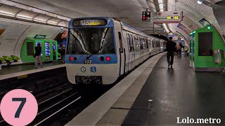 Paris métro Ligne 7 mf77 à Opéra [upl. by Vincenty]