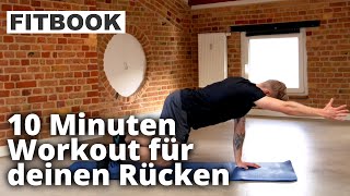 RückenCoreWorkout mit Timo Kirchenberger  FITBOOK [upl. by Myrna522]