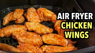 QUICK AIR FRYER CHICKEN WINGS  NO FLOUR  AIR FRYER RECIPE  NINJA FOODI [upl. by Iliram838]