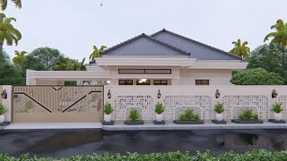 Desain Rumah 10x15 m dengan 3 Kamar Tidur  Owner Badia Parulian  TanjungpandanBelitung [upl. by Elyrehc]