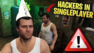 WARNING MODDERS CAN NOW KILL YOU IN SINGLEPLAYER IN GTA 5 [upl. by Trstram391]