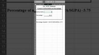 Convert SGPACGPA to percentage  KTU Students  semester or whole [upl. by Aspasia]