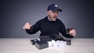 The Official Unbox Therapy X StatGear Collaborative Unboxing Knife w Desk Stand [upl. by Nanyt375]