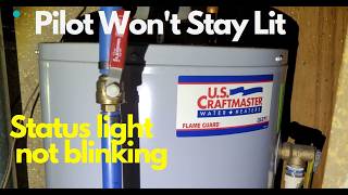 Craftmaster water heater pilot light goes out How to light a water heater craftmaster [upl. by Notslar]