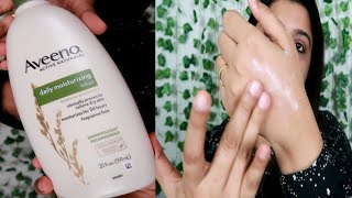 Aveeno Daily Moisturizing Lotion With Oatmeal For Dry Skin Review amp Demo [upl. by Celinda449]