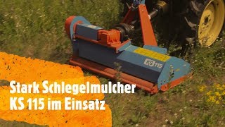 Mulcher Stark 115 m Schlegelmulcher für Kleintraktor KS 115 im Test  Mulcher Landwirt 👨‍🌾🌾 [upl. by Nerw]