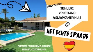 101 Vrijstaand 4 slaapkamer huis te huur voor lange termijn in regio Malaga [upl. by Wagoner]