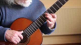 Capricho Arabe by Francisco Tarrega Guitar tutorial Part Two [upl. by Debarath]