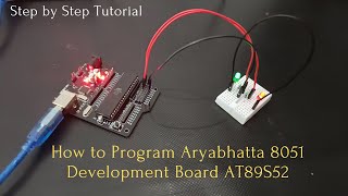 How to Program Aryabhatta 8051 Dev Board AT89S52 Onboard USB [upl. by Porte]