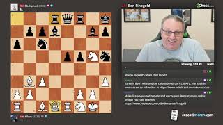 Daily Dose Ben Finegold Shocked by Hikarus loss to Artemiev in Titled Tuesday with Knife F5 [upl. by Chapland122]