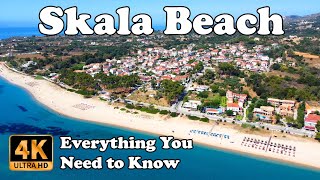 Skala Beach Skala Kefalonia Cephalonia Greece in 4K  Everything [upl. by Tonry126]