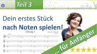 Noten lesen lernen  Lektion 3  Deine ersten 5TonMelodien [upl. by Ceciley815]