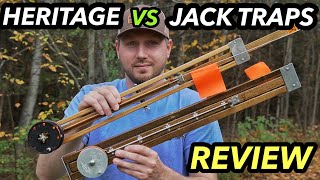 JACK TRAPS vs HERITAGE TRAPS  Maine Made TipUp Review [upl. by Talyah]