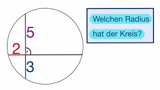 Welchen Radius hat der Kreis [upl. by Llerreg791]