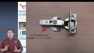 How To Adjust Blum Hinges amp Align Cabinet Doors  Cabinetdoorscom [upl. by Krystal819]