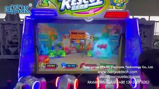 EPARK Indoor Coin Operated Crisis Reuse Machine Water Shooting Game Machine Shooting Simulator [upl. by Eytak343]