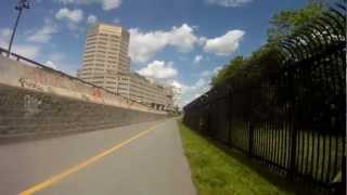 Cycling into Ottawa from the Hull Sector of Gatineau Quebec [upl. by Airual]