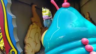 Heimlichs Caterpillar ChewChew Train  A Bugs Land  Disneys California Adventure at Disneyland [upl. by Nol]