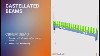 Castellated beams – Overcoming design limitations with CBFEM [upl. by Alemat]