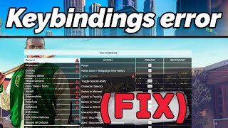 FIX GTA V You currently have inputs that are unbound or conflict error [upl. by Aynik]