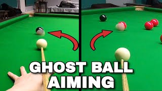 Snooker GHOST BALL Aiming SYSTEM [upl. by Naillimxam224]