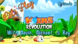 Lets Play  Worms Revolution Episode 3 [upl. by Sorodoeht]