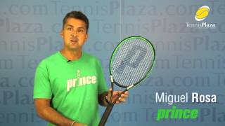 Prince Tour 100p Tennis Racquet Review  Tennis Plaza [upl. by Einahets]