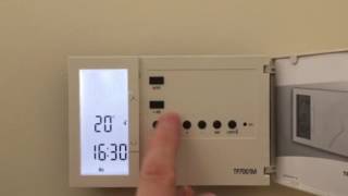 Danfoss room thermostat programming [upl. by Ellerd]