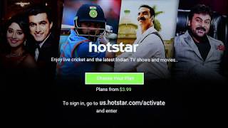 Streaming Hotstar on Roku  Installation [upl. by Airdnaxila]